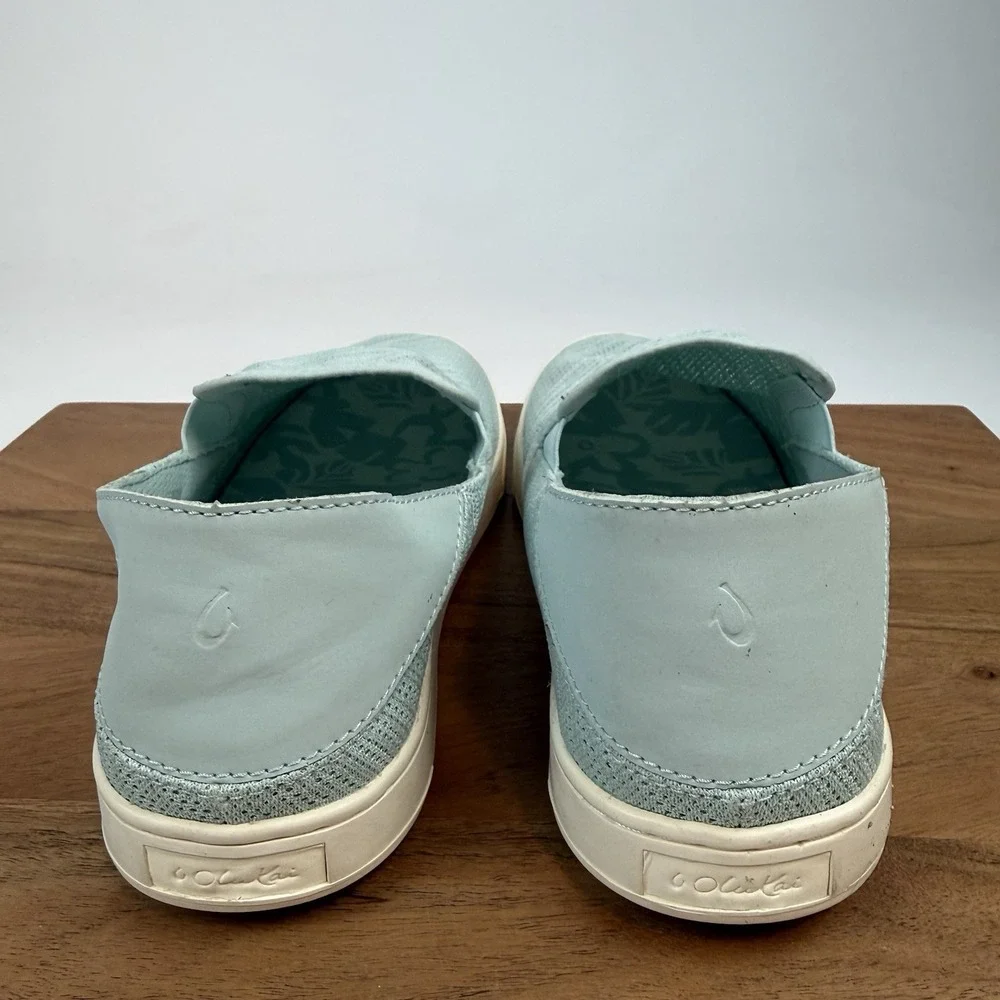 New NWT Womens Olukai Pehuea Woven Blue Casual Sneakers Shoes Size 11‎ M
